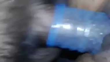 Indian wife fucking hard blue condom 