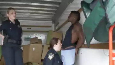 Hypnotized fuck milf Black suspect taken on a harsh ride