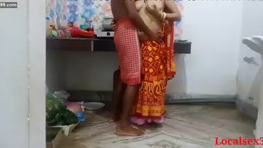 Local Indian Red Saree Wife Sex With Ranna Ghor