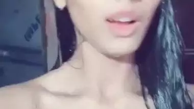 Sexy Indian college girl takes shower and shows XXX boobs and pussy