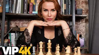 MATURE4K. Chess champion cant see rival upset and better has sex with him