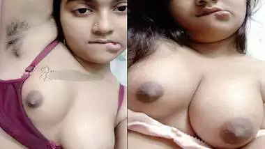 Hairy armpits Bengali girl juicy boobs show