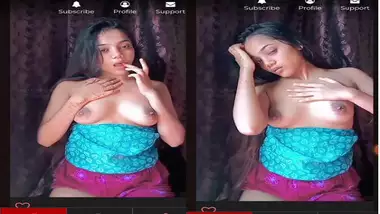 Indian sex site girl paid topless boobs show
