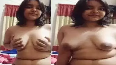 Village girl nude pressing her beautiful boobs